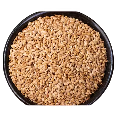 Flaxseed feed preparation illustration